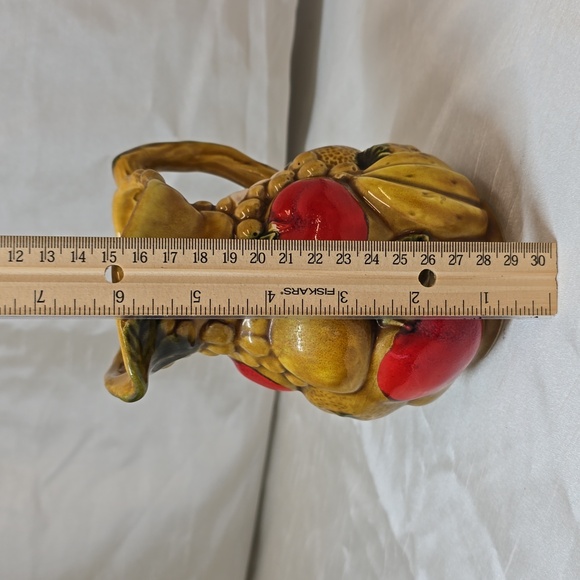 ARDCO Fine Quailty Dallas Made in Japan Fruit Harvest Majolica Pitcher C1727 - Picture 7 of 8